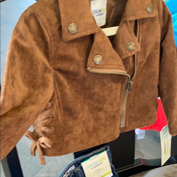 Brown suede coat with flare jeans - Picture 3 of 3